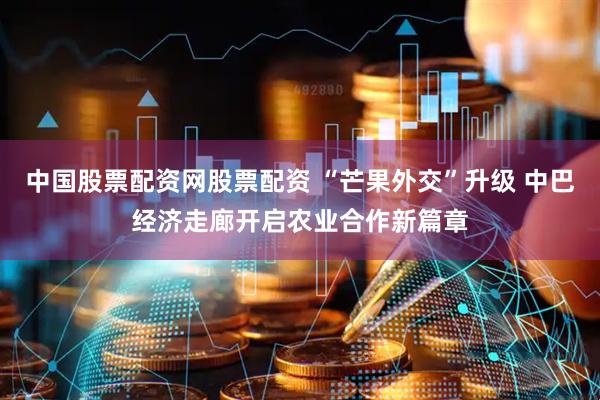 中国股票配资网股票配资 “芒果外交”升级 中巴经济走廊开启农业合作新篇章