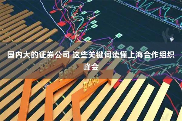 国内大的证券公司 这些关键词读懂上海合作组织峰会